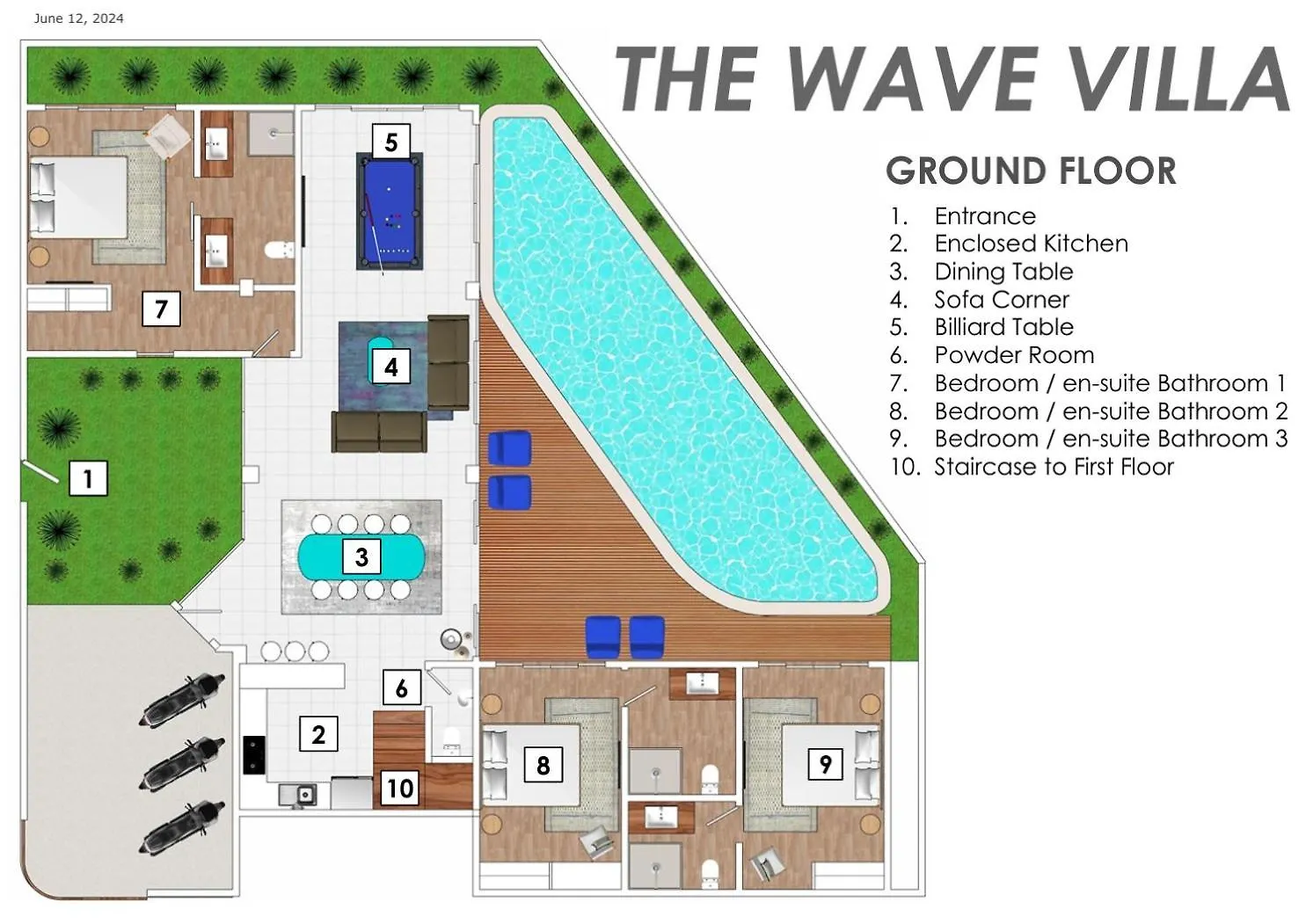 Villa Trendsetting Ultimate 6-Bed Beach Getaway-Staff-Breakfast-Bbq-Billiard Canggu