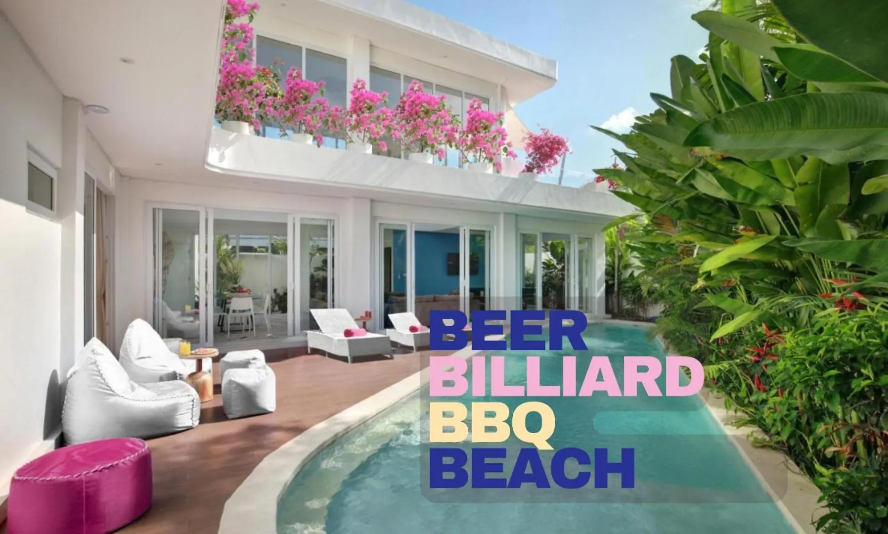 Villa Trendsetting Ultimate 6-Bed Beach Getaway-Staff-Breakfast-Bbq-Billiard Canggu